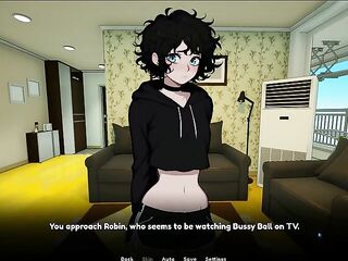 My Femboy Roomate [ GAY Hentai Game ] Ep.3 BLOW JOB-SEX wetdream about my COSPLAY ROOMIE !
