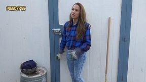 cheyenne jewel pisses her skintight jeans