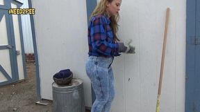 cheyenne jewel pisses her skintight jeans