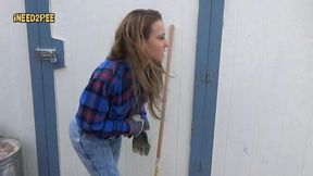 cheyenne jewel pisses her skintight jeans
