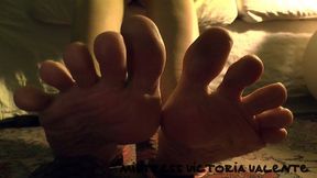 Before bed, there’s some toe-sucking and a load blown right into your pants!