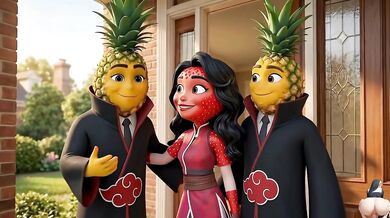 Moranguete Fucked Hard by Pineapple King & Pineapple Prince - Porno Fruit Novela Moranguete Takes Two Pineapples at Once Threesome Fruit Soap Opera