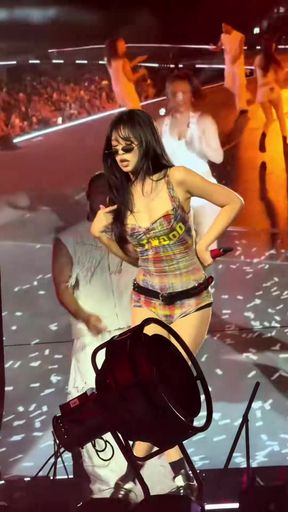 Mulleted madam shows off her solid body