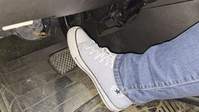 Driving in Lilac Converse 1