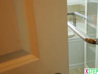 Bubble booty teen stepsister Lana Rhoades is very angry with stepbro