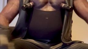 black muscle tits pump & play