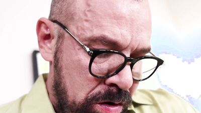 Max Sargent enjoys in some hard barebacking inside the office