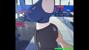 Haciendo ejercicio en el gym