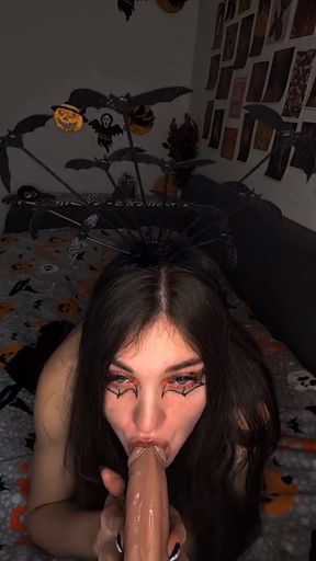 Slim blonde pro plays with her trans woman body in a solo scene