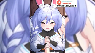 Cute Bunny Girl Amazing Jerking Off And Getting Cum On Face - Furry Hentai 4k 60fps