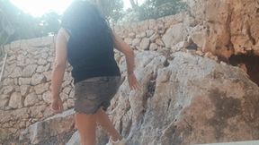 CLIMBING A ROCK