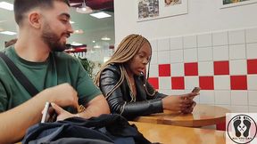crazy public exhibitionism five guys restaurant tits pussy