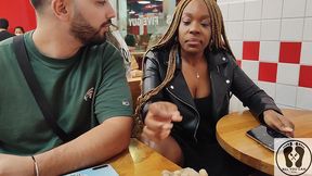 crazy public exhibitionism five guys restaurant tits pussy