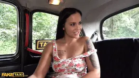 Sex Taxi Tattoo teen Jennifer Mendez fucked hard by cabbie