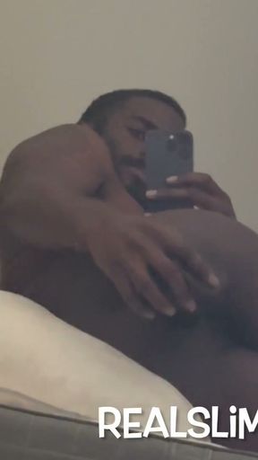 Hung BBC dildo makes my gaping hole creamy and noisy   Clip 1