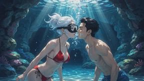 Underwater Fetish Stories #8: Breathplay in the Deep Pool Cave