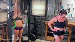 Lora Fucks Pro Lesbian Ecko Belle in Gym