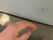 Masturbating at my work cuming all over the walls