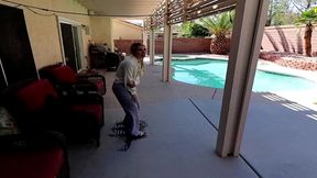 ineed2pee sydney paige pissing dress pants after work