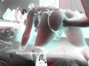 rough double anal fisting and prolapse, huge gape, lady ana