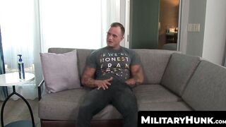 MilitaryHunk.com - Zack Matthews works his big and hard dick vigorously with intense