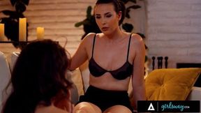 GIRLSWAY Kinky BDSM Lover Seeks Professional Femdom Casey Calvert's Help To Fulfill Her Fantasies