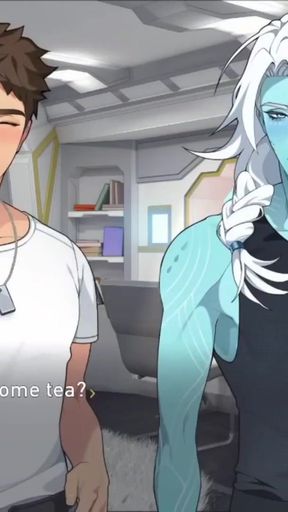 Finally my friend enjoys my delicious blue body, THE SIMBIAMT.   Clip 1