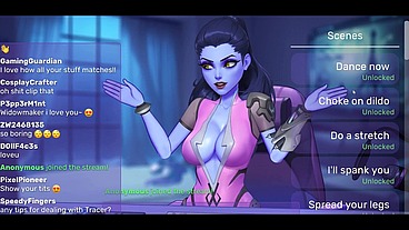 Overwatch Webcam [ Parody Hentai Game ] Ep.3 Widowmaker BBC pussy pounding !