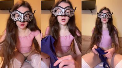 Russian ASMR Review of MY Dirty Panties with Dried Cum from Pussy