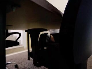 Office Fetish Brunette hair Secretary with Bushy Twat Giving to Boss