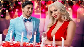 Stepson takes over stepdad's role in hot family affair on movie night