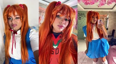 Ebony Cosplayer Asuka Gets Destroyed By Face Fart Burp Blowout