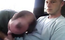 Car cruising hot str8 sucked by gay