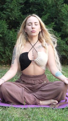 Outdoor Yoga with the Instructor Ends in a 3some