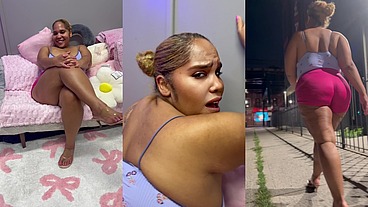 Ultimate Leg Tease - Natural Big Booty And Tits - Moaning - Seductive - High Heels - Daisy Dukes Short Shorts - Walking