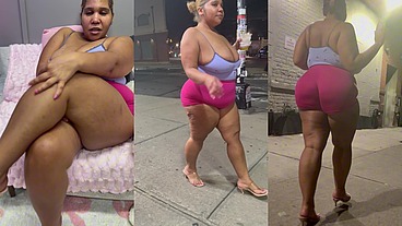 Ultimate Leg Tease - Natural Big Booty And Tits - Moaning - Seductive - High Heels - Daisy Dukes Short Shorts - Walking