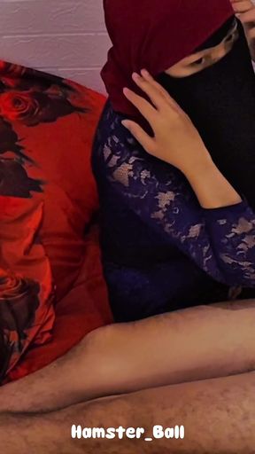 Unforgettable moment from &quot;Cheating Stepsister Hijab Kebaya Malay Who I Ordered Handjob And Blowjob&quot;