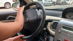 "Driving in Nike Air Max 98 - Foot Tease Behind the Wheel"