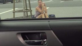 ”Hot slut fucks stranger for lift”