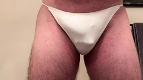 Jerking in step daughter white panty and bra