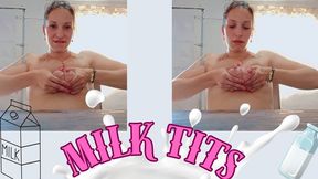 Milk tits splash