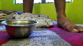 Black Cock Massage With Mustard Oil