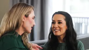 MILF stepsister and sexy siren have a steamy lesbian encounter
