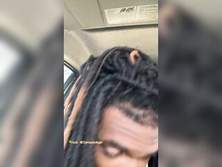 Walking into a store shirtless