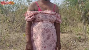 Hot Milky Breast in Outdoor Jungle