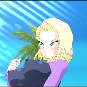 Android Quest for the Balls - Dragon Ball Part 1 - Android 18 Having Fun