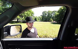 Vander Pulaski and Johnny Rapid fuck in the back of a truck