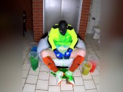 Soccer Gunge Pup making a (colourful) mess (w/ happy ending)