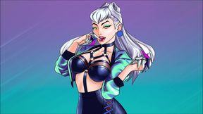 Henta Manga featuring KDA-style JOI with Evelynn from LoL