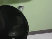 Gagging on dirty pee water